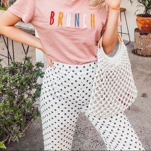 Polka Dot Wide Leg Pant